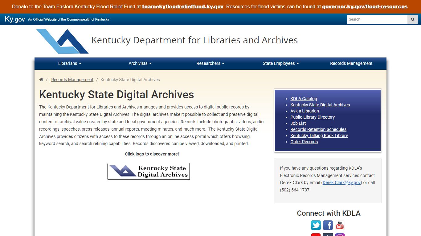 Kentucky State Digital Archives - Kentucky Department for Libraries and ...